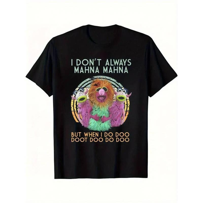 [100% Cotton] Fun Mana Muppet Graphic T-shirt - Men's Short Sleeved Printed Shirt Series Hoodie, Sweatshirt | PureTeeCo.com
