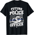 [100% Cotton] Future Police Officer Cop Blue Line T-Shirt Hoodie, Sweatshirt | PureTeeCo.com