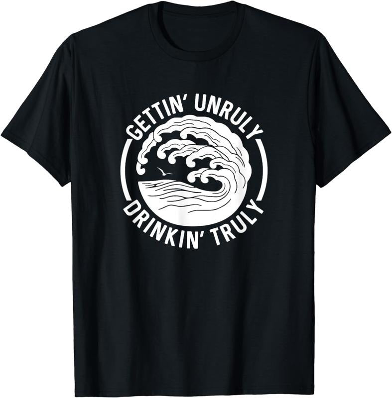 [100% Cotton] Gettin' Unruly Drinkin' Hard Seltzer Summer Beach Alcohol T-Shirt Hoodie, Sweatshirt | PureTeeCo.com