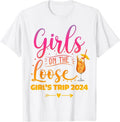 [100% Cotton] Girls On The Loose, Tie Dye Girls Weekend Trip 2024 T-Shirt Hoodie, Sweatshirt | PureTeeCo.com