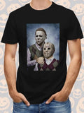 [100% Cotton] Halloween Print Men's Cotton Top, Casual Short Sleeve Crew Neck T-shirt Hoodie, Sweatshirt | PureTeeCo.com