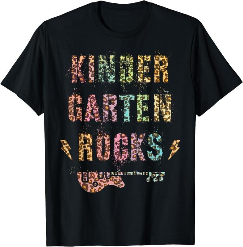 [100% Cotton] KINDERGARTEN ROCKS Reading Teacher Star Crew Kinder Vibes T-Shirt Hoodie, Sweatshirt | PureTeeCo.com
