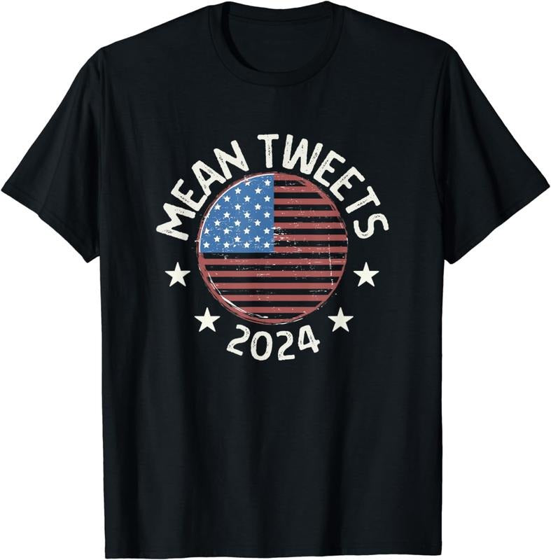 [100% Cotton] Mean Tweets 2024 Shirt Funny 45 47 Conservative Merica USA T-Shirt Hoodie, Sweatshirt | PureTeeCo.com