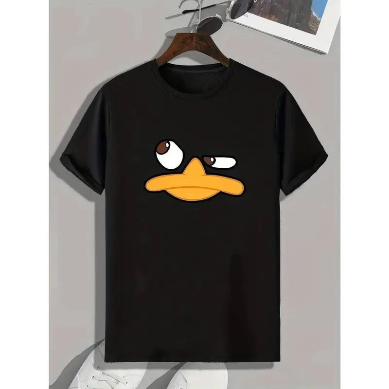 [100% Cotton] Men's Fun Animal Cartoon Print Round Neck Short Sleeve T-shirt Hoodie, Sweatshirt | PureTeeCo.com