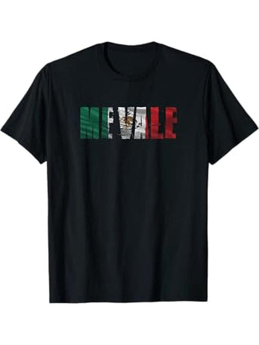 [100% Cotton] Men's Oversized Graphic Tee - Premium Cotton Crew Neck Black