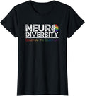 [100% Cotton] Neurodiversity Celebrate Mental Health ADHD Autism Awareness T-Shirt Hoodie, Sweatshirt | PureTeeCo.com