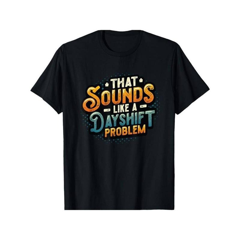 [100% Cotton] Night Shift Worker Graphic Tee - Comfortable Cotton, Casual & Stylish