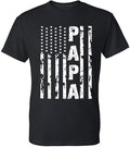 [100% Cotton] Papa Vintage American Flag Men's T-Shirt Hoodie, Sweatshirt | PureTeeCo.com