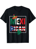 [100% Cotton] Puerto Rican Mexican Flag, Mexirican Half Puerto rico Mexico T-Shirt Hoodie, Sweatshirt | PureTeeCo.com