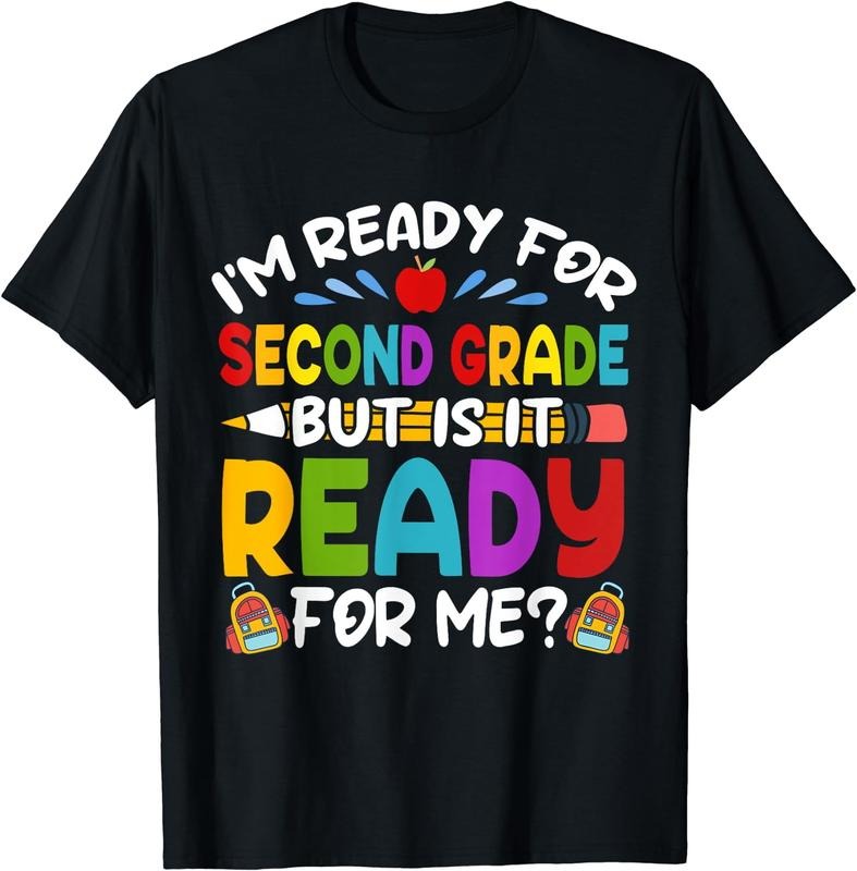 [100% Cotton] Ready For Second 2nd Grade Back To School Teachers Students T-Shirt Hoodie, Sweatshirt | PureTeeCo.com