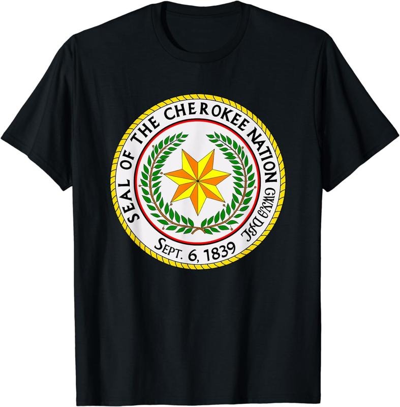 [100% Cotton] Seal of the Cherokee Nation Cherokee Native American Pride T-Shirt Hoodie, Sweatshirt | PureTeeCo.com