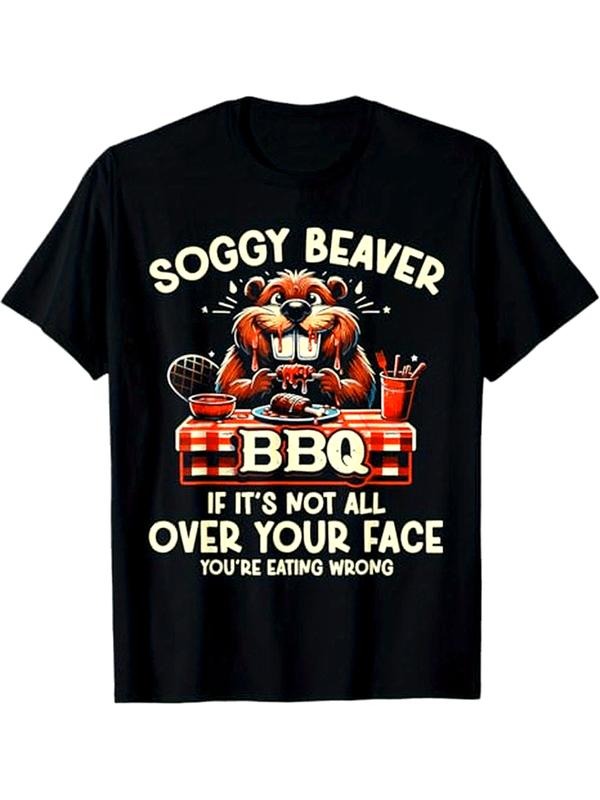 [100% Cotton] Soggy Beaver BBQ If It's Not All Over Your Face You Are Men T-Shirt Hoodie, Sweatshirt | PureTeeCo.com