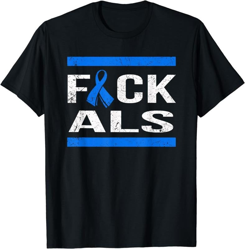 [100% Cotton] Support ALS awareness t shirt