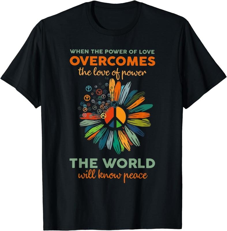 [100% Cotton] The Love Of Power Peace T-Shirt Hoodie, Sweatshirt | PureTeeCo.com