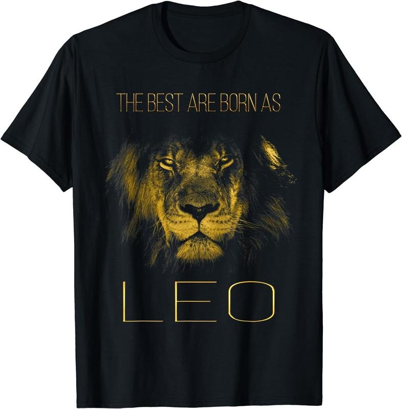 [100% Cotton] The best are born as LEO proud like a lion tee man woman T-Shirt Hoodie, Sweatshirt | PureTeeCo.com