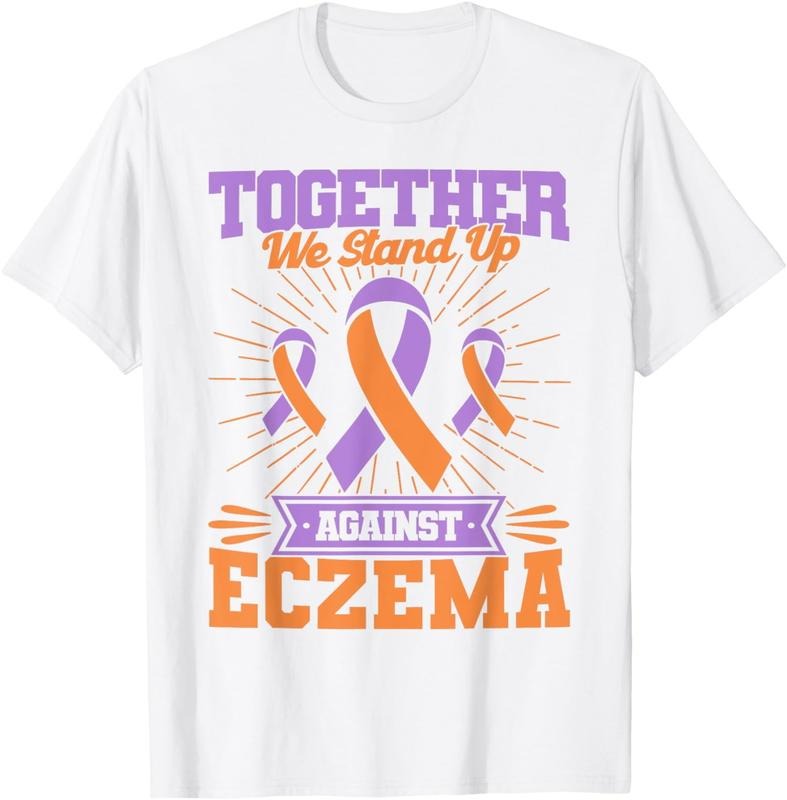 [100% Cotton] Together We Stand Up Against Eczema Awareness T-Shirt Hoodie, Sweatshirt | PureTeeCo.com