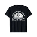 [100% Cotton] Unisex-Adults T-Shirt Black Classic Fit Short Sleeve Heavy Metal Letter Print Hoodie, Sweatshirt