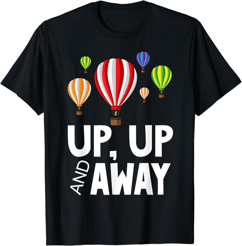 [100% Cotton] Up Up And Away Hot Air Balloon Festival T-Shirt