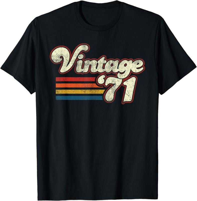 [100% Cotton] Vintage 1971 Birthday T-Shirt Hoodie, Sweatshirt | PureTeeCo.com
