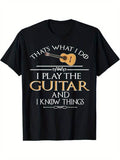 [100% Cotton] Vintage Guitar Graphic Tee - Soft Cotton, Casual Short Sleeve, Crew Neck Hoodie, Sweatshirt | PureTeeCo.com