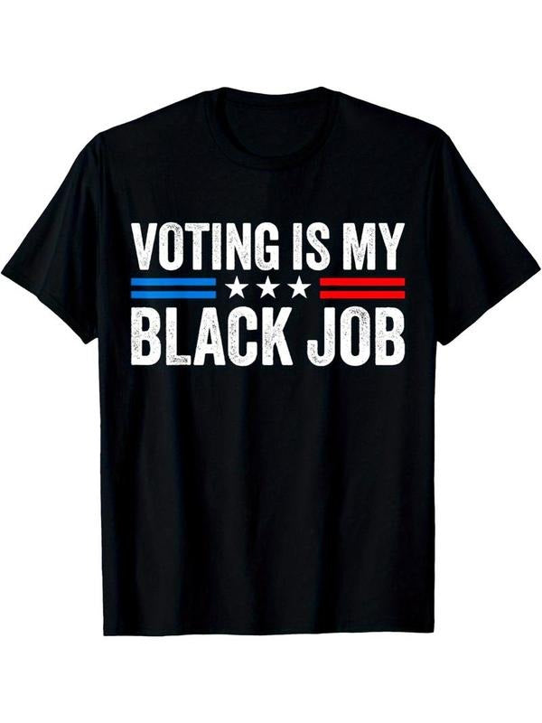 [100% Cotton] Voting Is My Black Job Election 2024 T-Shirt Hoodie, Sweatshirt | PureTeeCo.com