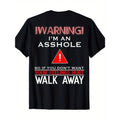 [100% Cotton] Warning: Sarcastic Personality T-Shirt - Humorous 220GSM Cotton Tee