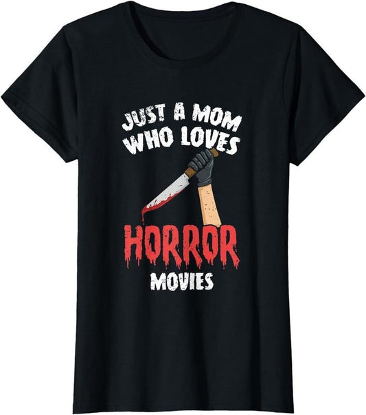 [100% Cotton] Womens Halloween Horror Film Design for your Horror Mom T-Shirt