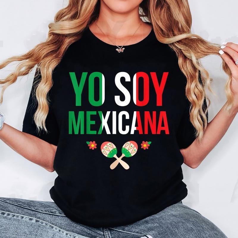 [100% Cotton] Yo soy mexicana mexican t shirt Hoodie, Sweatshirt | PureTeeCo.com