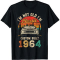 [100% Cotton]60 Year Old Vintage Classic Car 1964 60th Birthday Men Gifts T-Shirt Hoodie, Sweatshirt | PureTeeCo.com