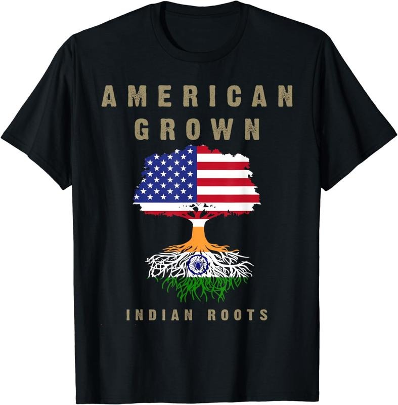 [100% Cotton]American Flag Indian India Roots - Punjabis India T-Shirt Hoodie, Sweatshirt | PureTeeCo.com