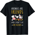 [100% Cotton]Animals are Friends and I don't eat my Friends T-Shirt Hoodie, Sweatshirt | PureTeeCo.com