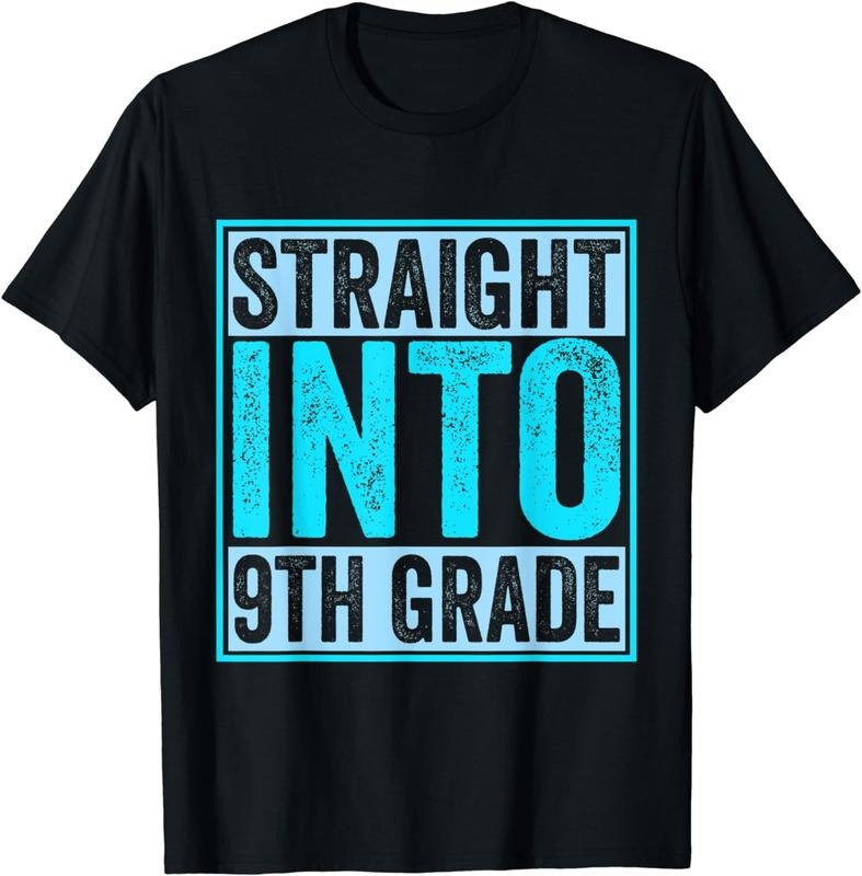 [100% Cotton]Back To School Shirt - Straight Into 9th Grade T-Shirt Hoodie, Sweatshirt | PureTeeCo.com