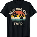 100% Cotton Best Dog Dad Ever Vintage Father's Day Dog Lover T-Shirt Hoodie, Sweatshirt | PureTeeCo.com