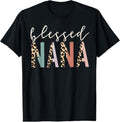 100% Cotton Blessed Nana Cute Leopard Print T-Shirt Hoodie, Sweatshirt | PureTeeCo.com