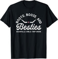 100% Cotton Boots Booze And Besties Nashville Girls Trip 2025 T-Shirt Hoodie, Sweatshirt | PureTeeCo.com
