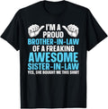 100% Cotton Brother In Law Art For Men Boys From Sister Brother In Law T-Shirt Hoodie, Sweatshirt | PureTeeCo.com