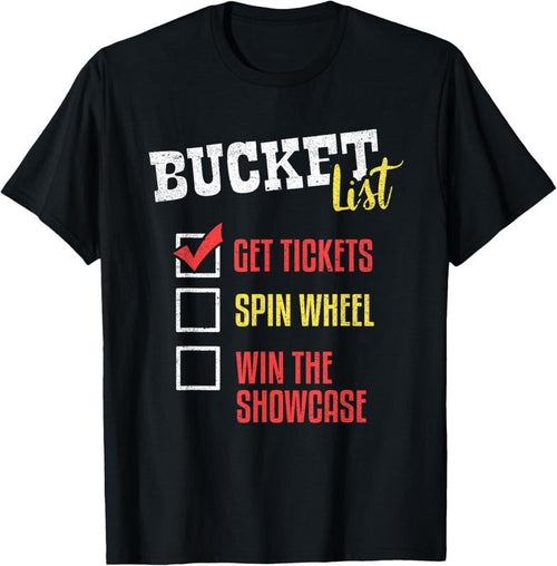 100% Cotton Bucket List Get Tickets Spin The Wheel Win Game Show Gift T-Shirt Hoodie, Sweatshirt | PureTeeCo.com