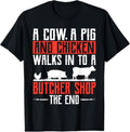 100% Cotton Butcher For Men Meat Cutter Cutting Meat Market Butcher Shop T-Shirt Hoodie, Sweatshirt | PureTeeCo.com