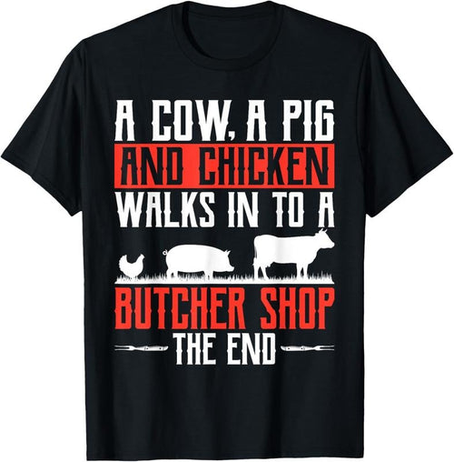 100% Cotton Butcher For Men Meat Cutter Cutting Meat Market Butcher Shop T-Shirt Hoodie, Sweatshirt | PureTeeCo.com