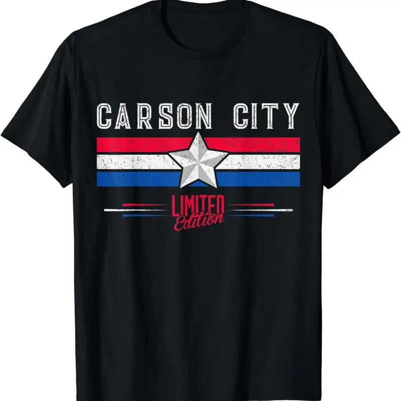 [100% Cotton]Carson City T-Shirt Retro Vintage Shirt Gift Women Men Kids T-Shirt Hoodie, Sweatshirt | PureTeeCo.com