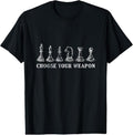 100% Cotton Choose Your Weapon Chess T-Shirt Retro Vintage Gift Hoodie, Sweatshirt | PureTeeCo.com