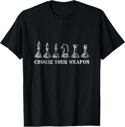 100% Cotton Choose Your Weapon Chess T-Shirt Retro Vintage Gift Hoodie, Sweatshirt | PureTeeCo.com