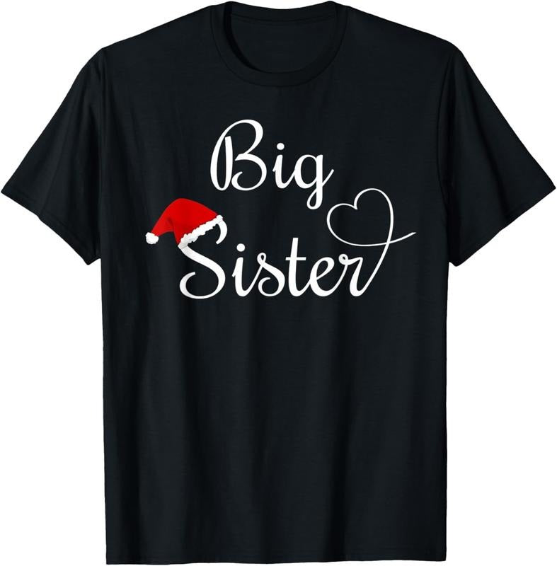 100% Cotton Christmas Big Sister T-Shirt Hoodie, Sweatshirt | PureTeeCo.com
