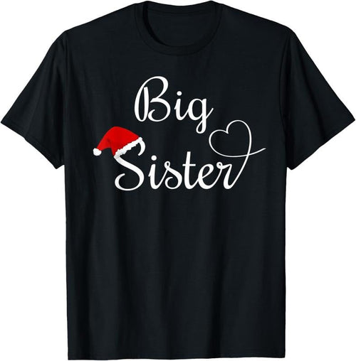 100% Cotton Christmas Big Sister T-Shirt Hoodie, Sweatshirt | PureTeeCo.com