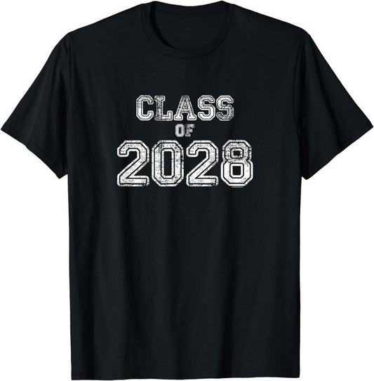 [100% Cotton]Class of 2028 Shirt | Senior 2028 Graduation Gift Him Her T-Shirt