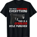 100% Cotton Cordless Hole Puncher Tshirt | 2nd Amendment Shirts For Men T-Shirt Hoodie, Sweatshirt | PureTeeCo.com