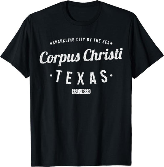 [100% Cotton]Corpus Christi Texas Retro Souvenir TX Corpus Christi T-Shirt