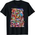 [100% Cotton]Countryballs world flags T-Shirt Hoodie, Sweatshirt | PureTeeCo.com