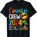 [100% Cotton]Cousin crew 2024 Summer Vacation Beach Family Trips Matching T-Shirt Hoodie, Sweatshirt | PureTeeCo.com