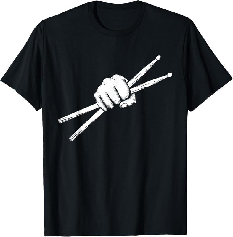 100% Cotton Drumsticks Drummer - Drumset Drums Gift T-Shirt Hoodie, Sweatshirt | PureTeeCo.com